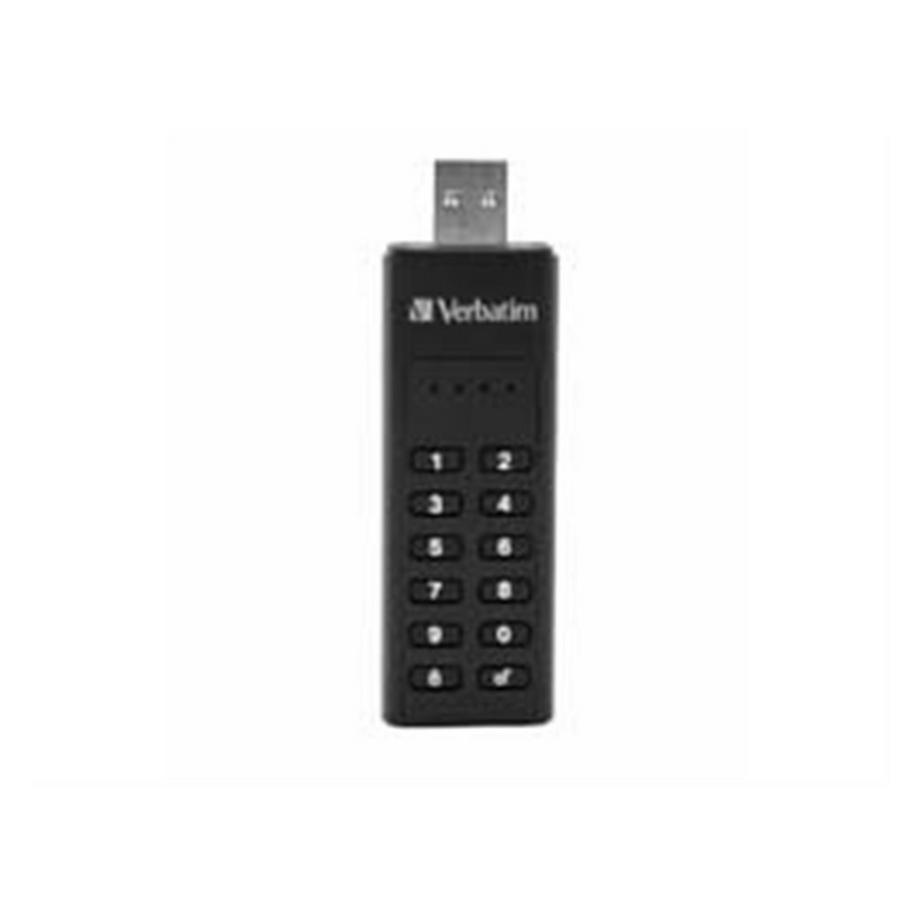 KEYPAD SECURE USB 3.0 DRIVE 256-BIT AES ENCRY 128GB USB A