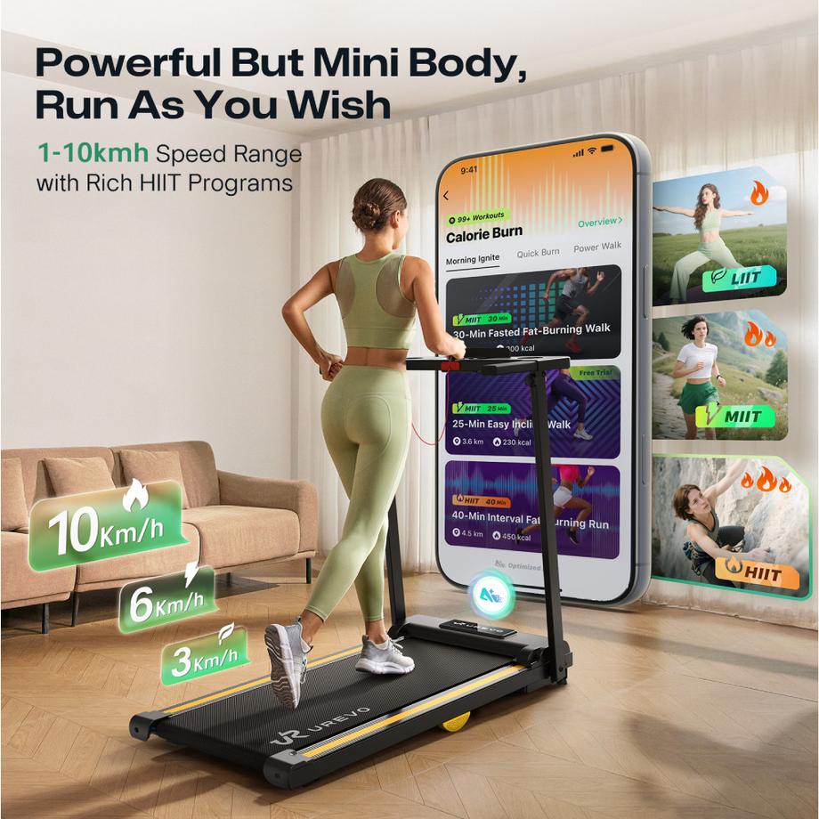 Urevo  Foldi Mini 2 Tapis de course intelligent pliable 