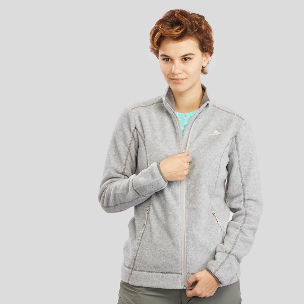 QUECHUA  Fleecejacke Wandern MH120 Damen grau Grau