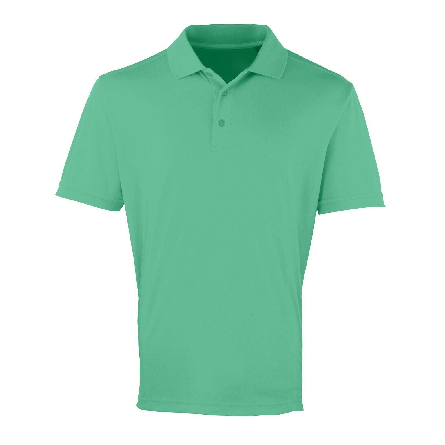 Image of Coolchecker Pique Kurzarm Polo Tshirt Herren Grün 4XL