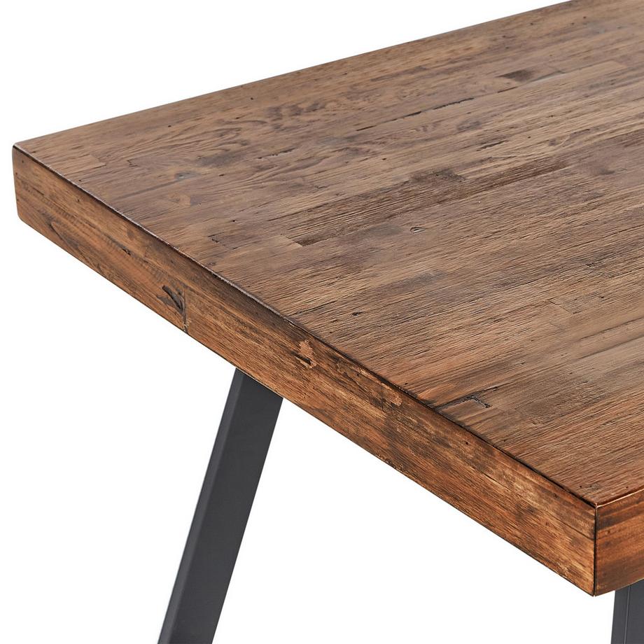 Beliani Tavolo da pranzo en Legno di pino Industriale WARTON  