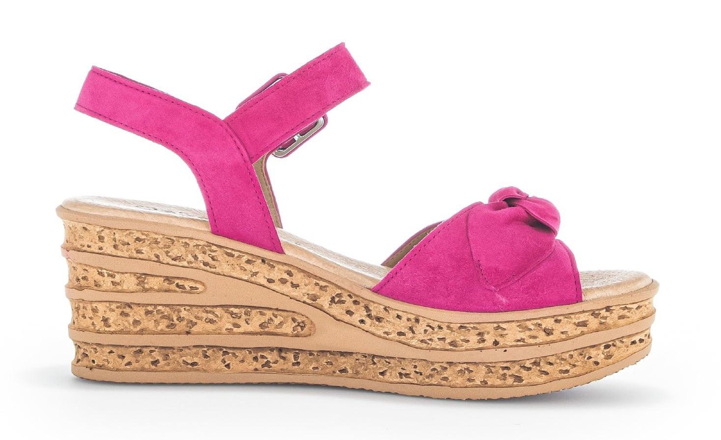 Image of Wildleder Sandale Damen Rosa 38