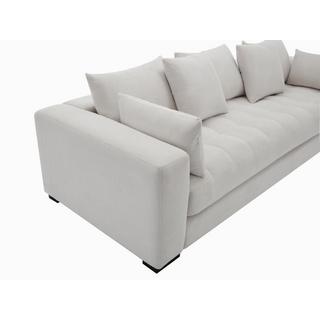 Vente-unique Sofa 3-Sitzer - Strukturstoff - Beige - REBOLDA  