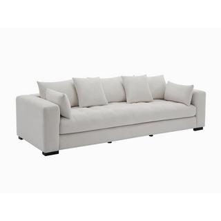 Vente-unique Sofa 3-Sitzer - Strukturstoff - Beige - REBOLDA  