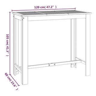 VidaXL Ensemble de bar de jardin bois d'acacia  