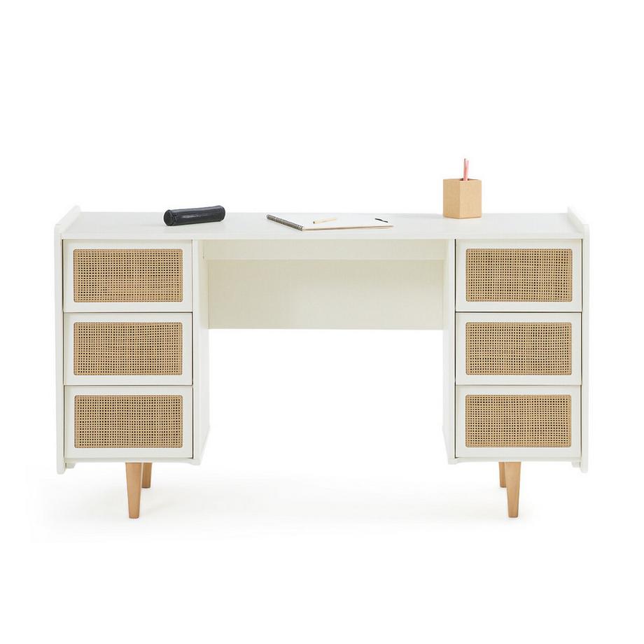 La Redoute Intérieurs Bureau double caisson 6 tiroirs  