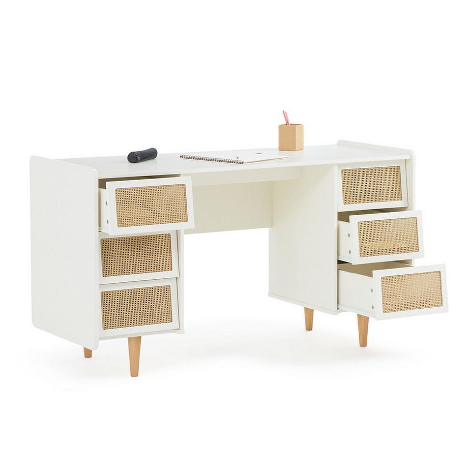 La Redoute Intérieurs Bureau double caisson 6 tiroirs  