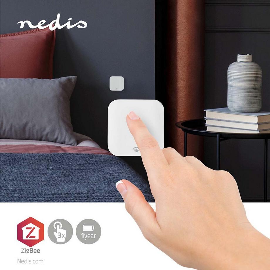 Nedis  SmartLife Switch | Zigbee 3.0 | Wandmontage | Android™ / IOS | Kunststoff | Weiß 