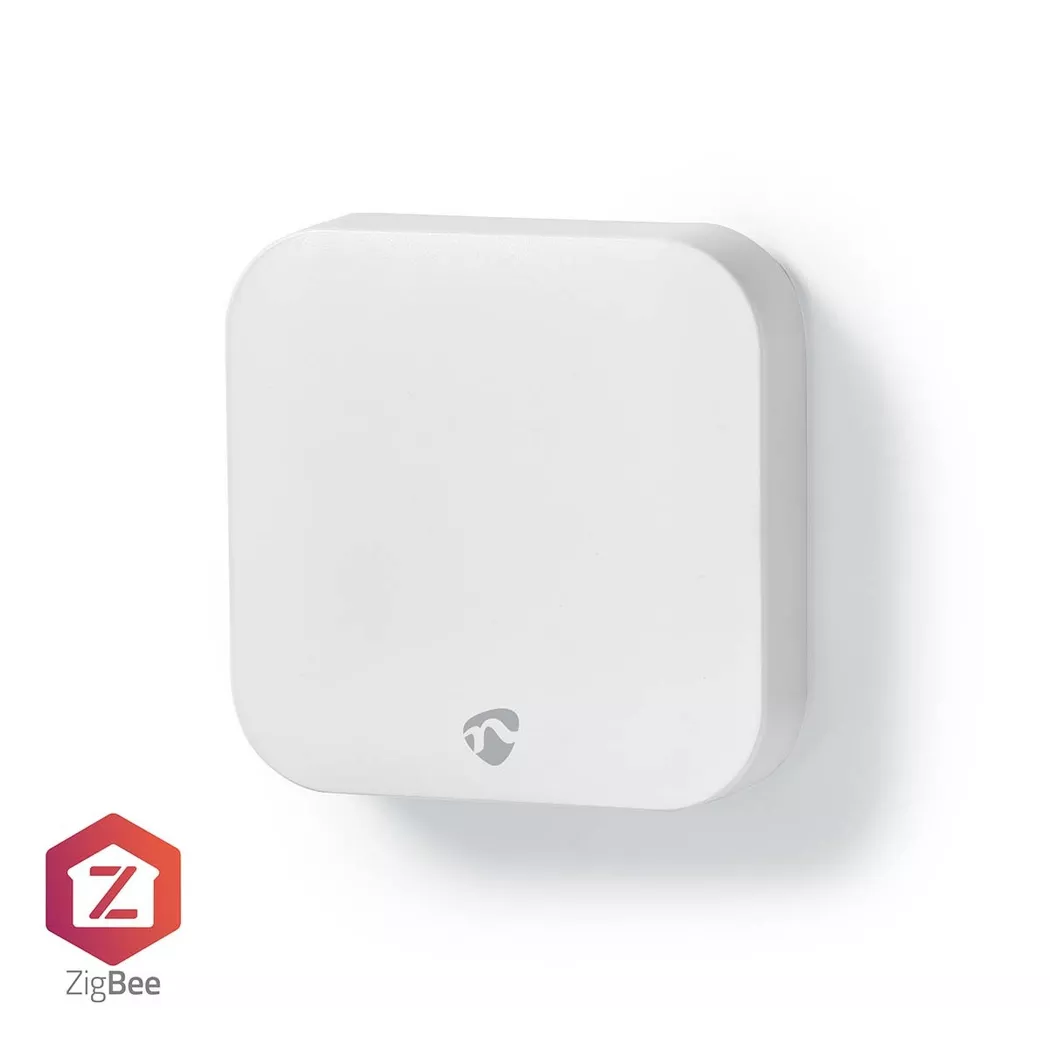 Nedis Smartlife Zigbee Wall Switch, Single Button 3 Programmable Commands, 50 x 50 x 14 mm, Battery Powered, Wireless Control - Compatible with Nedis S