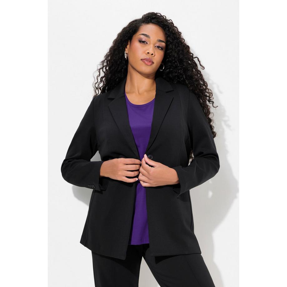 Ulla Popken Punto di Roma Blazer A-Ligne Stretch Col Revers  