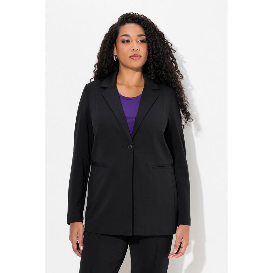 Ulla Popken Punto di Roma Blazer A-Ligne Stretch Col Revers  