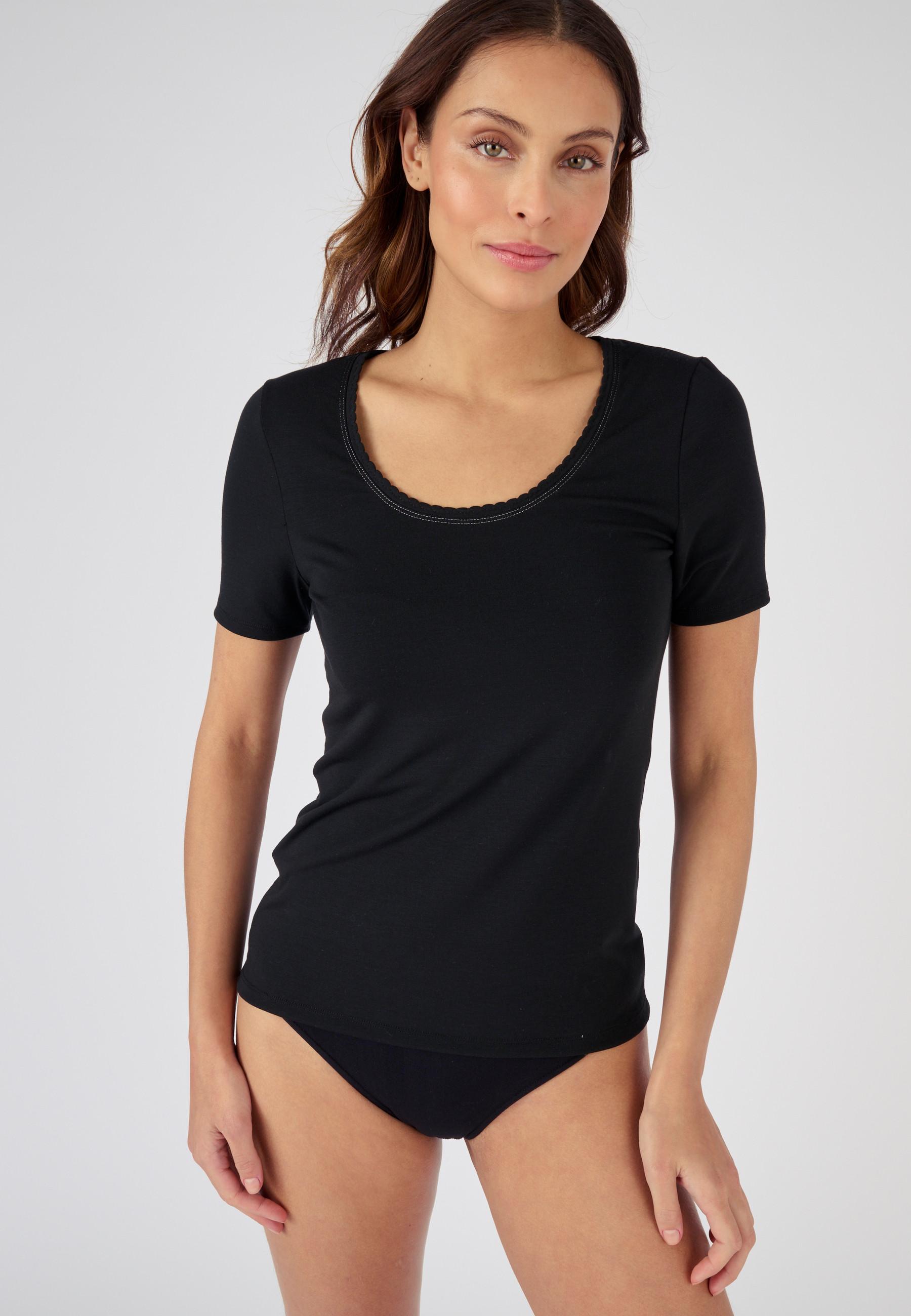 Image of Thermoregulierendes T-shirt Damen Schwarz 46/48