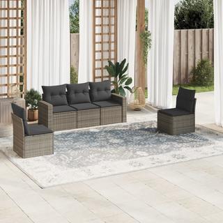 VidaXL set divano da giardino Polirattan  