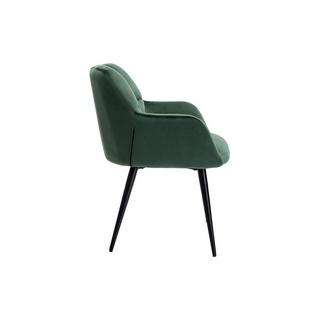 Vente-unique Stuhl 2erSet Samt Metall PEGA  