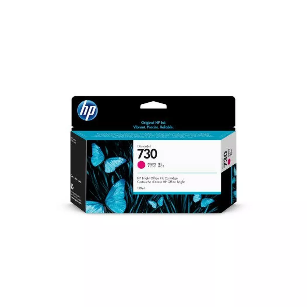 Hewlett-Packard – HP Tintenpatrone 730 magenta P2V63A DesignJet T1700 130ml, Magenta, One Size