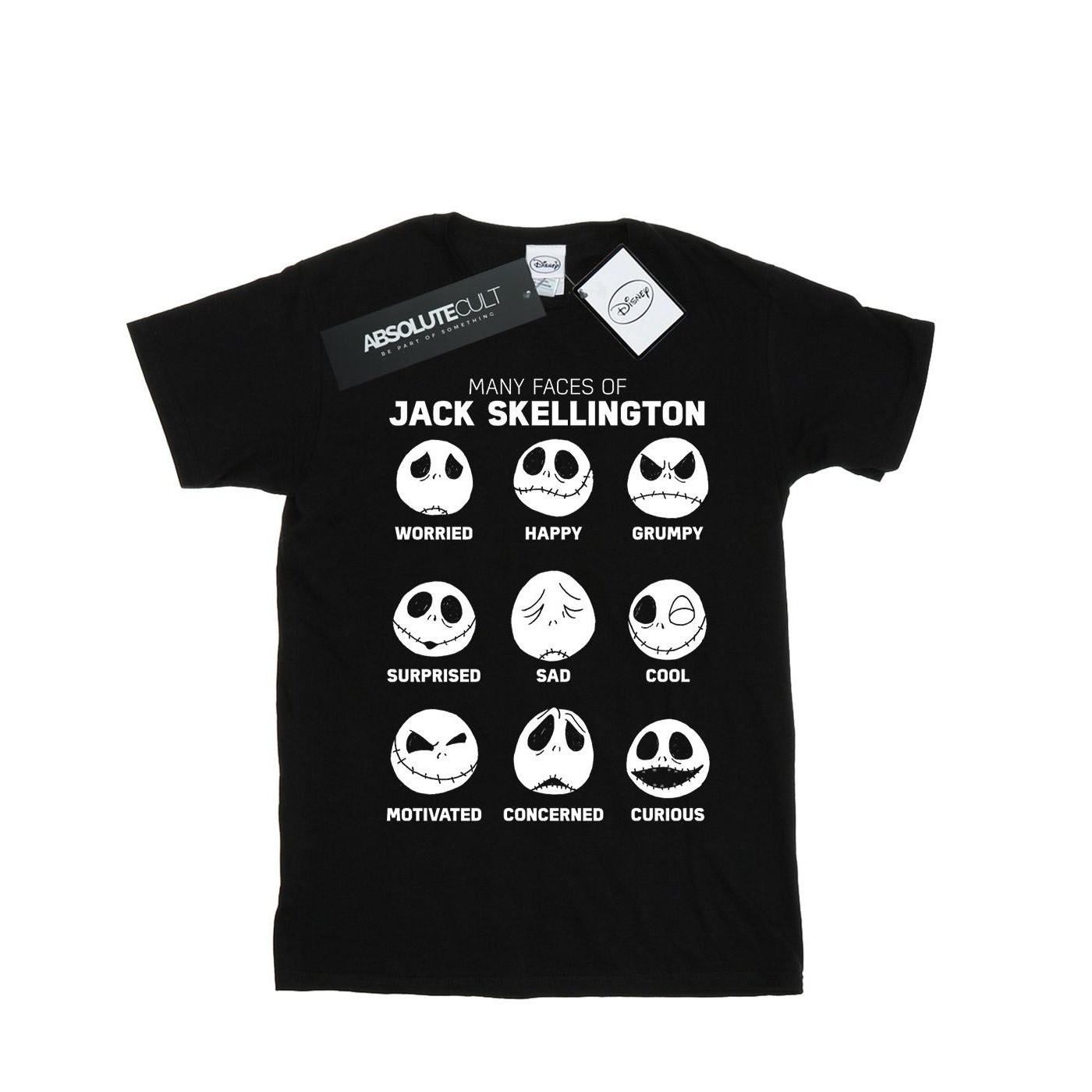 Image of Nightmare Before Christmas The Many Faces Of Jack Tshirt Damen Schwarz L