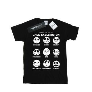 Disney  Tshirt NIGHTMARE BEFORE CHRISTMAS THE MANY FACES OF JACK 