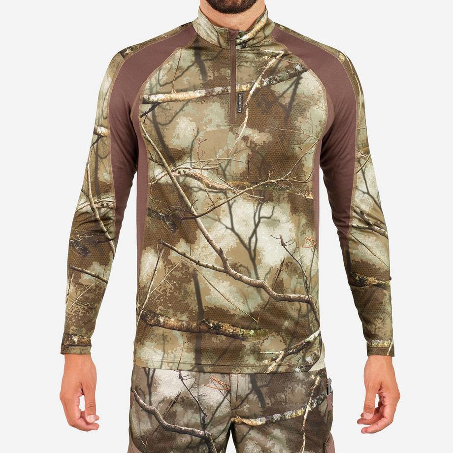 SOLOGNAC  Maglia maniche lunghe uomo caccia Treemetic camouflage 