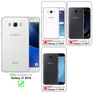 Cadorabo  Hülle für Samsung Galaxy J7 2016 Standfunktion, Kartenfach 