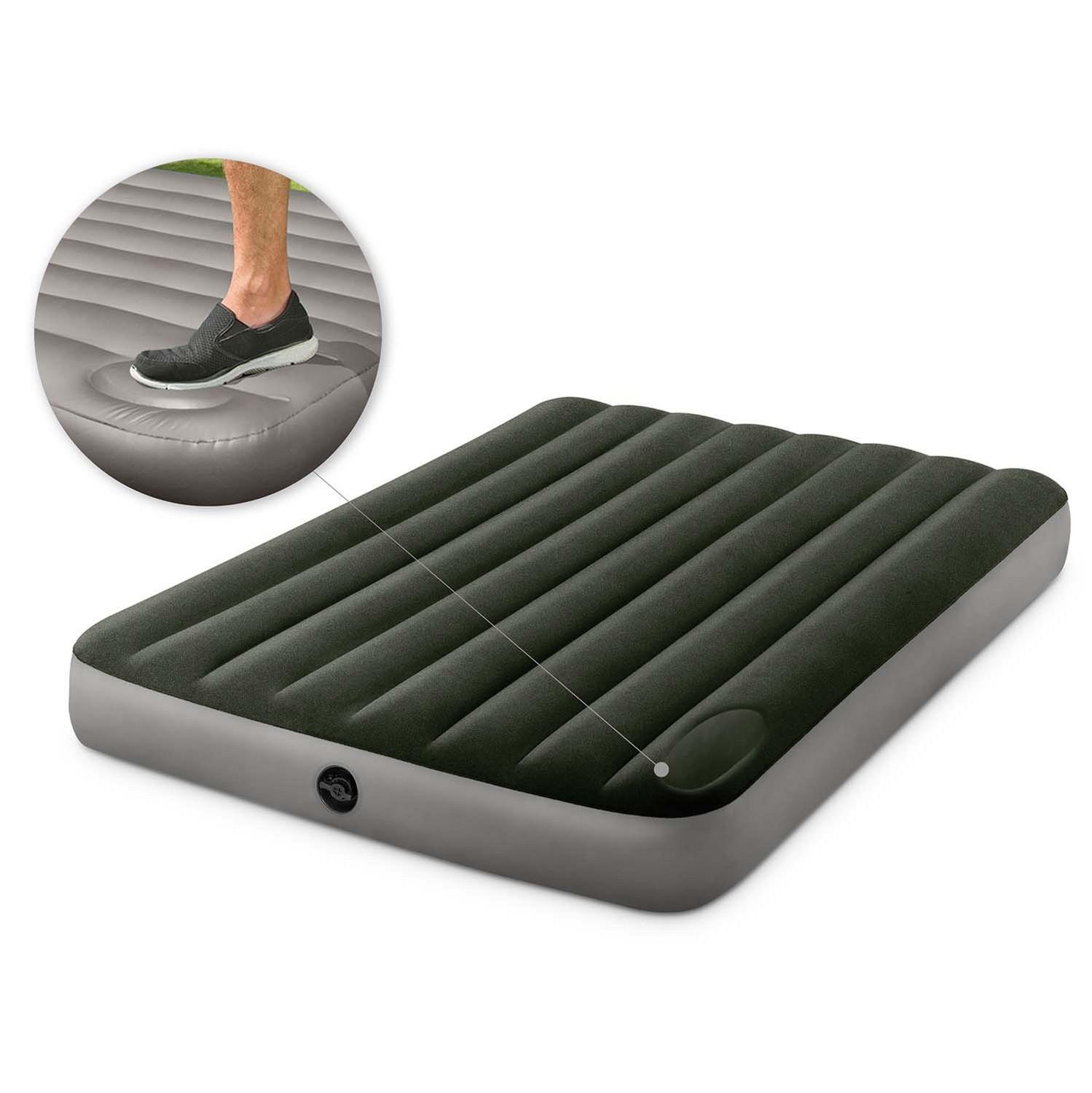 B2X Materasso Gonfiabile 191x137x25 cm con Pompa a Pedale Integrata  