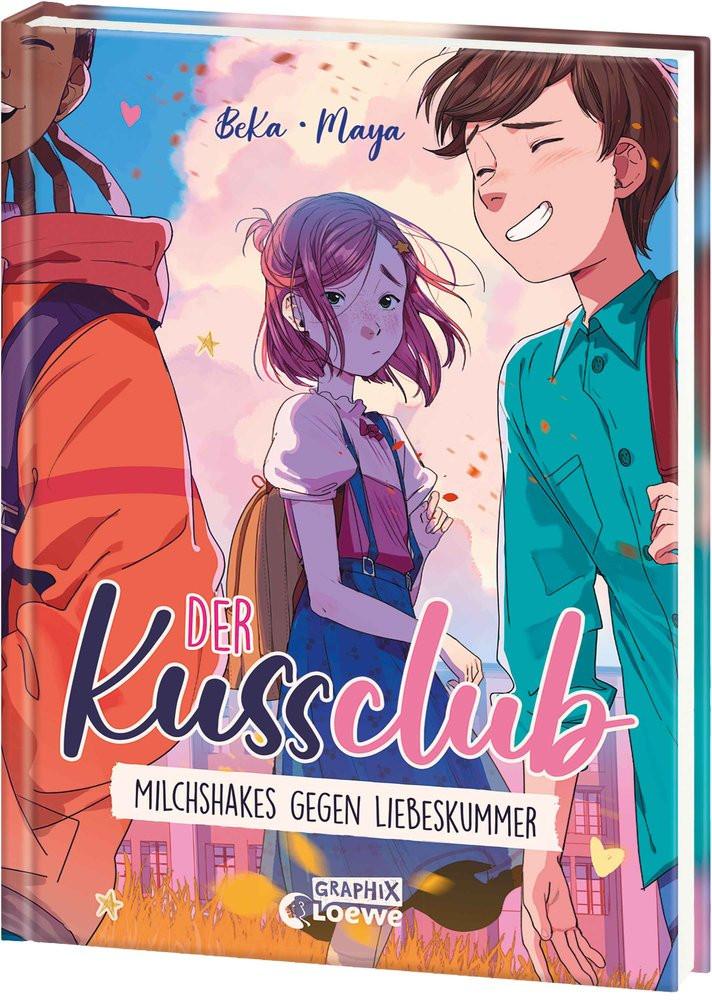 Der Kuss Club (Band 2) - Milchshakes gegen Liebeskummer Beka; Loewe Graphix (Hrsg.); MAYA (Illustrationen); von der Weppen, Annette (Übersetzung) Gebundene Ausgabe 