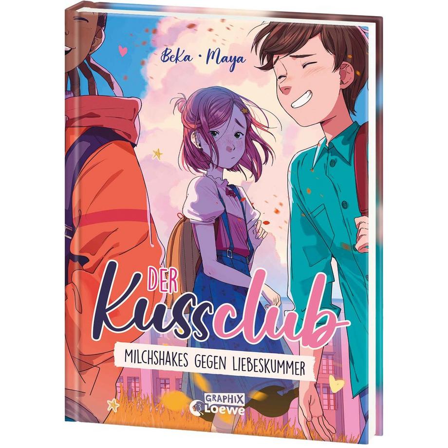 Der Kuss Club (Band 2) - Milchshakes gegen Liebeskummer Beka; Loewe Graphix (Hrsg.); MAYA (Illustrationen); von der Weppen, Annette (Übersetzung) Copertina rigida 