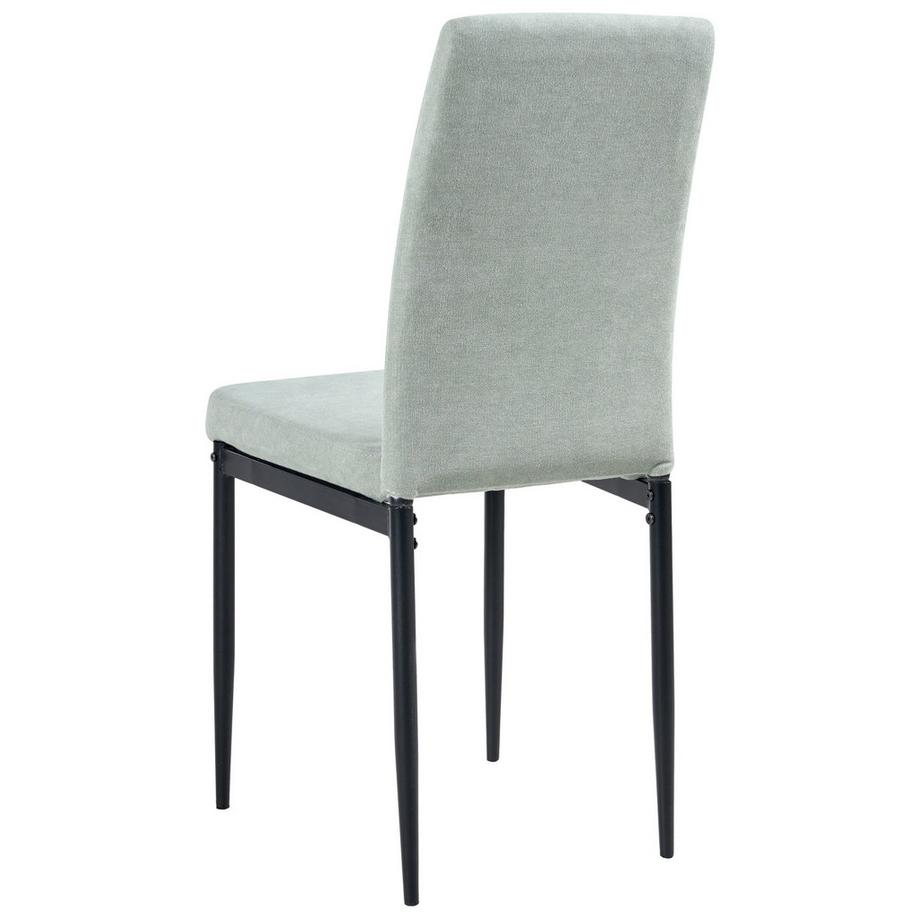 Beliani Set di 4 sedie da pranzo en Tessuto Moderno RINER  