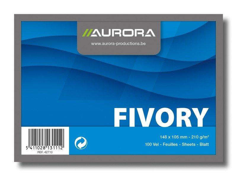Aurora AURORA Karteikarten blanko A6 42710 weiss 100 Stück  
