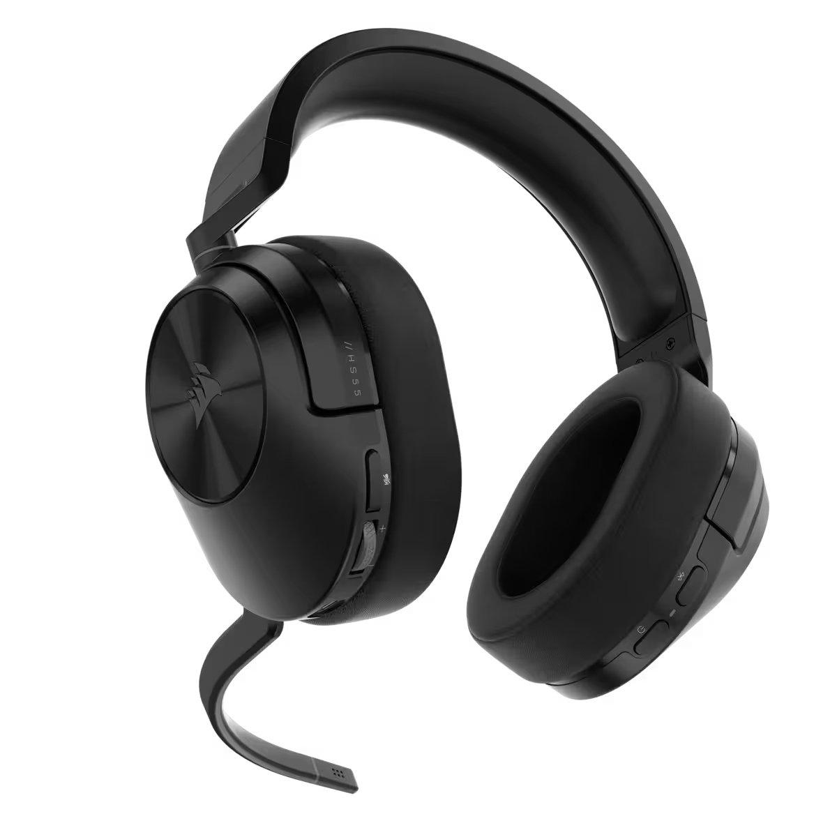 Corsair  HS55 WIRELESS Auricolare A Padiglione Giocare Bluetooth Nero, Carbonio 