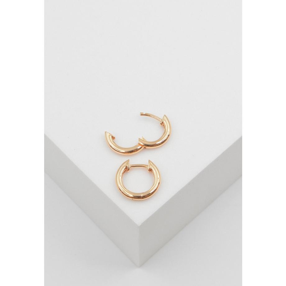 MUAU Schmuck  Créoles or rose 750, 13mm 