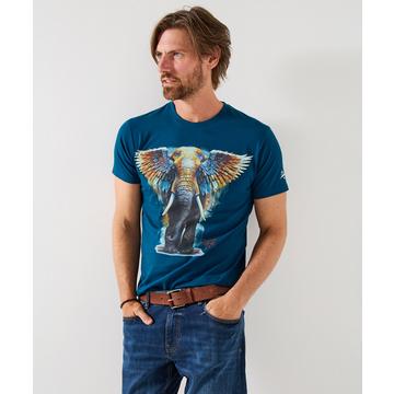 Lässiges Grafik-T-Shirt mit kurzen Ärmeln