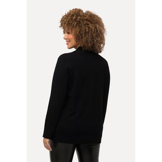 Ulla Popken  Pullover, Stehkragen, Langarm, Rippbündchen 