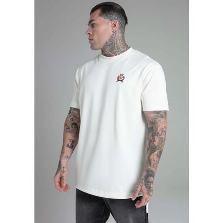 Sik Silk  T-Shirt Oversized T-Shirt in Ecru 