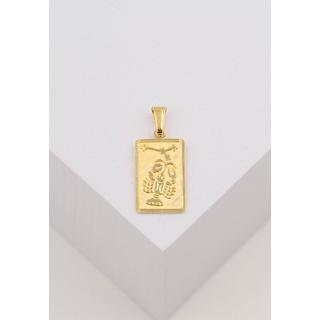 MUAU Schmuck  Pendentif signe du zodiaque crabe or jaune 750, 20x9mm 