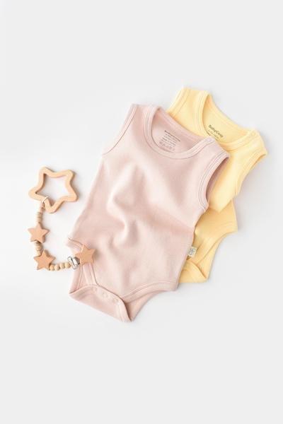 BabyCosy Organic  Body, ärmellos, 2 Pack 