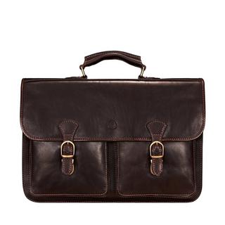 Maxwell Scott  Le Loreto L Cartable pour ordinateur 17" en cuir 