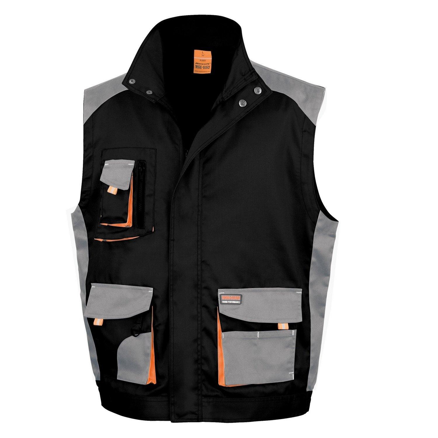 Image of Workguard Lite Arbeitsgilet Bodywarmer Unisex Schwarz XS