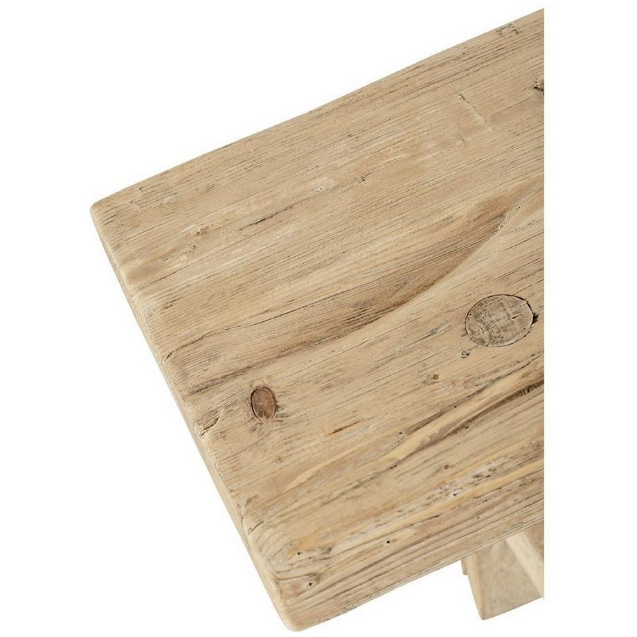 Blanc d'Ivoire Banc Bao orme recyclé nature 150  