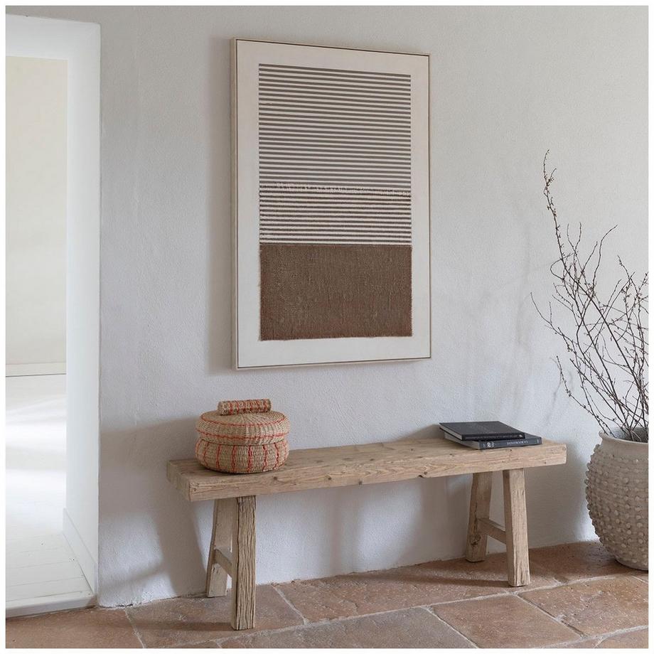 Blanc d'Ivoire Banc Bao orme recyclé nature 150  