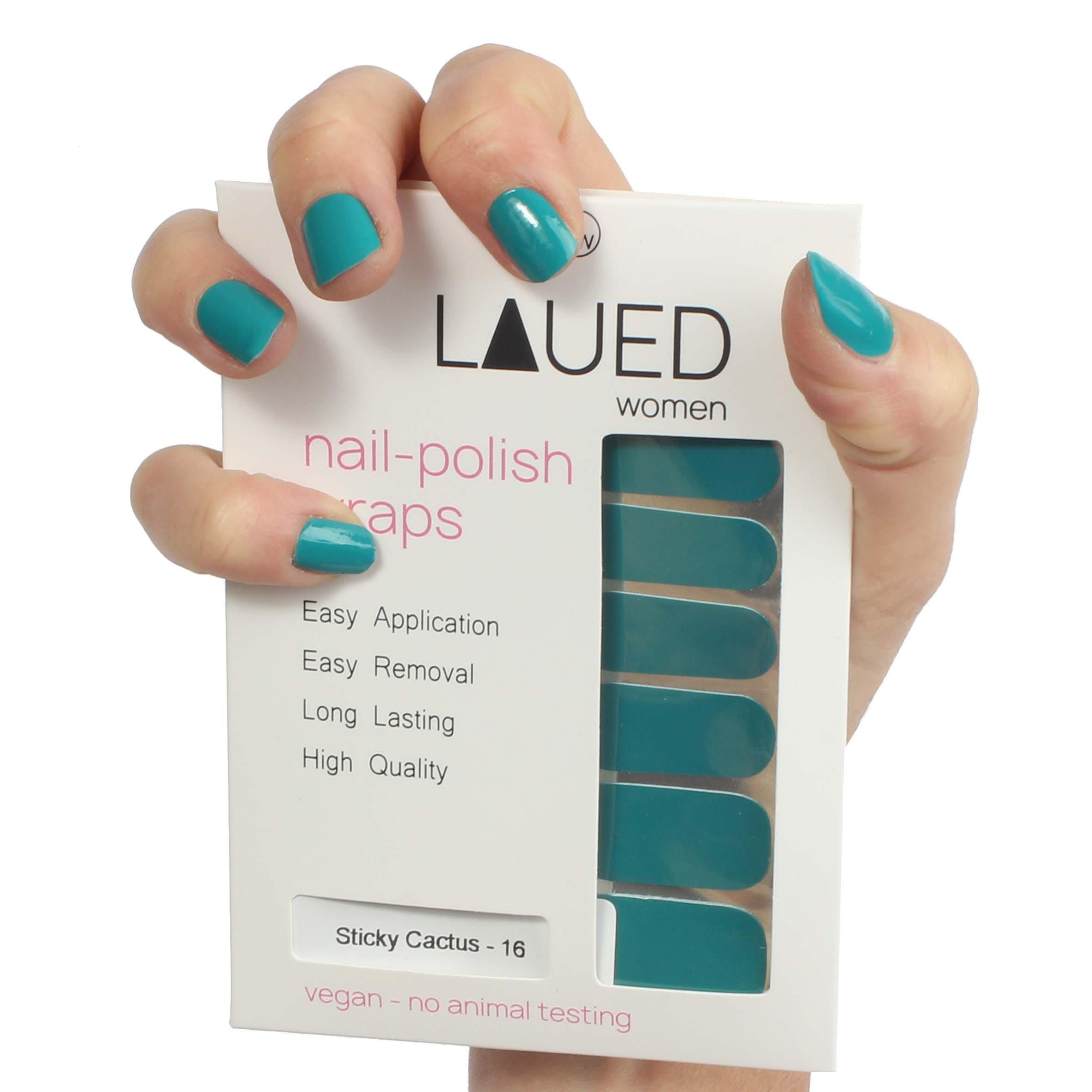 Image of Vegane Nagelfolien Solid Green Sticky Cactus Unisex Sticky Cactus ONE SIZE