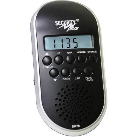 Security Plus  BR28 MP3/USB Radio per bicicletta Nero, Argento 