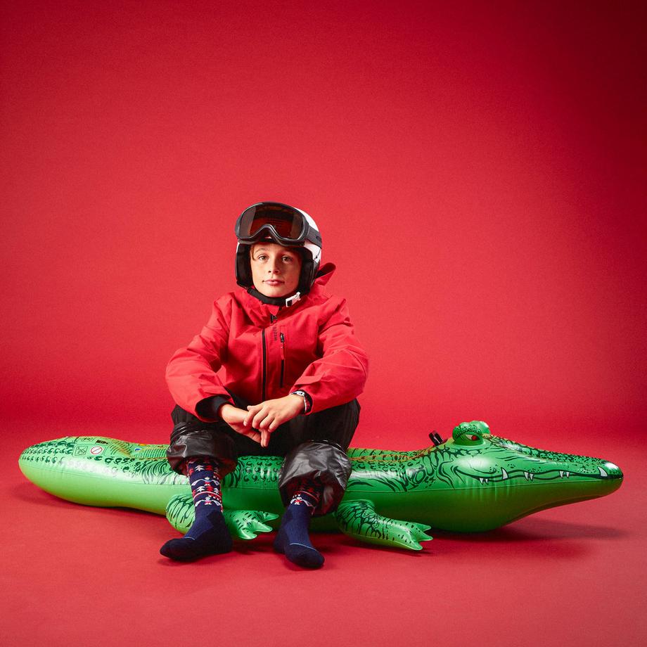 WEDZE Kinder 100 Motiv Skisocken  