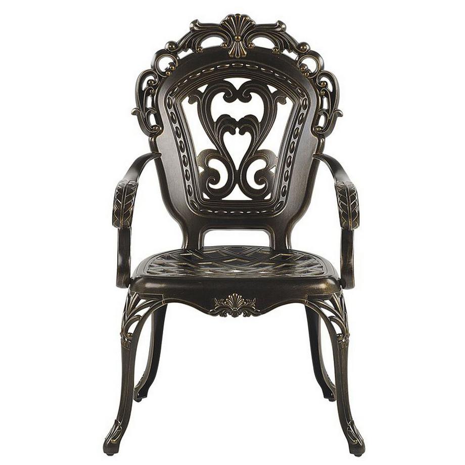 Beliani Set di 2 sedie da giardino con cuscini en Alluminio Retrò SAPRI  