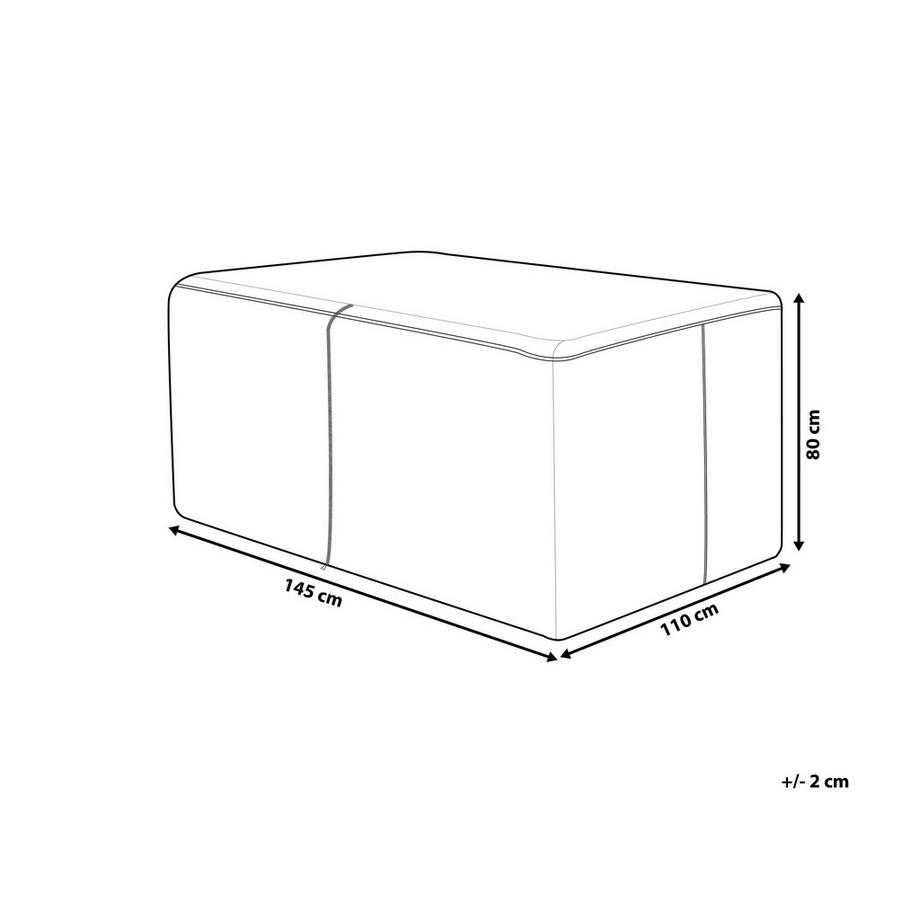 Beliani Regenschutzhülle aus PVC CHUVA  