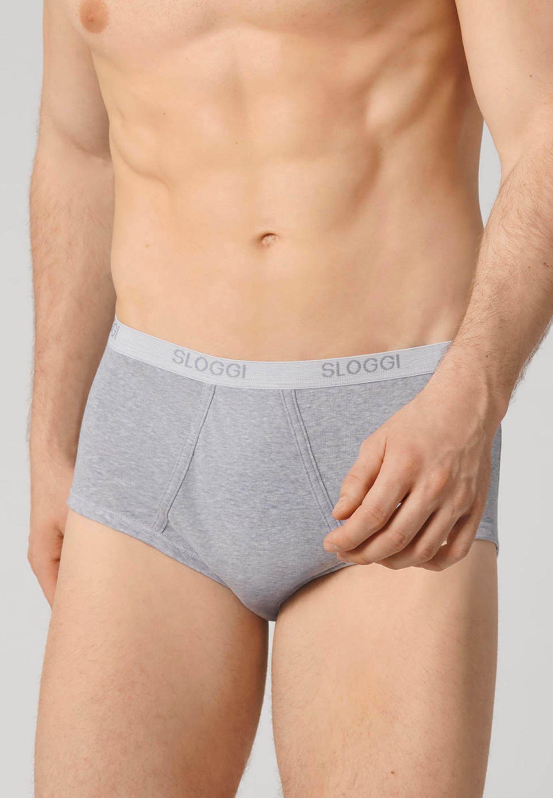 Image of 3er-pack Slips ,maxi Sloggi® Men Mit Eingriff. Herren Grau XXL