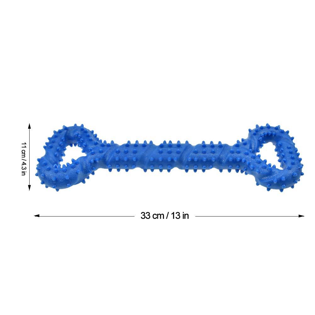 Alopini  Robustes Hundespielzeug in Form eines Kauknochens aus Hartgummi mit konvexem Design 