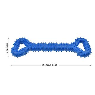 Alopini  Robustes Hundespielzeug in Form eines Kauknochens aus Hartgummi mit konvexem Design 