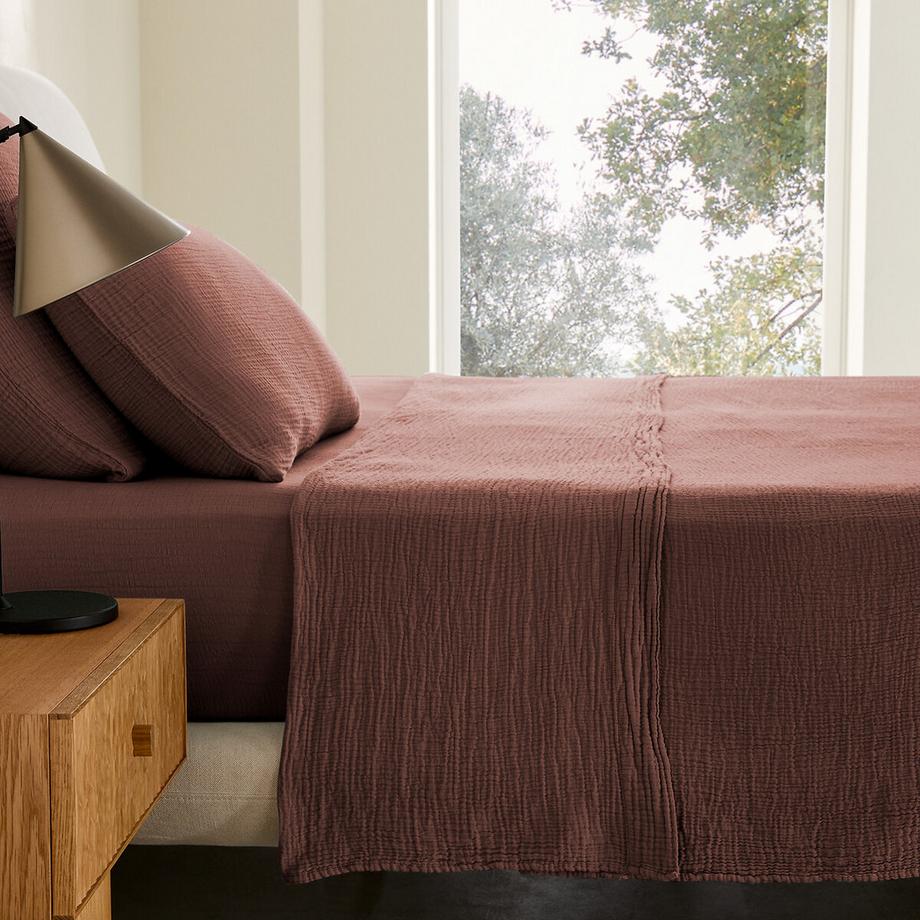 AM.PM  Drap plat en gaze de coton biologique 
