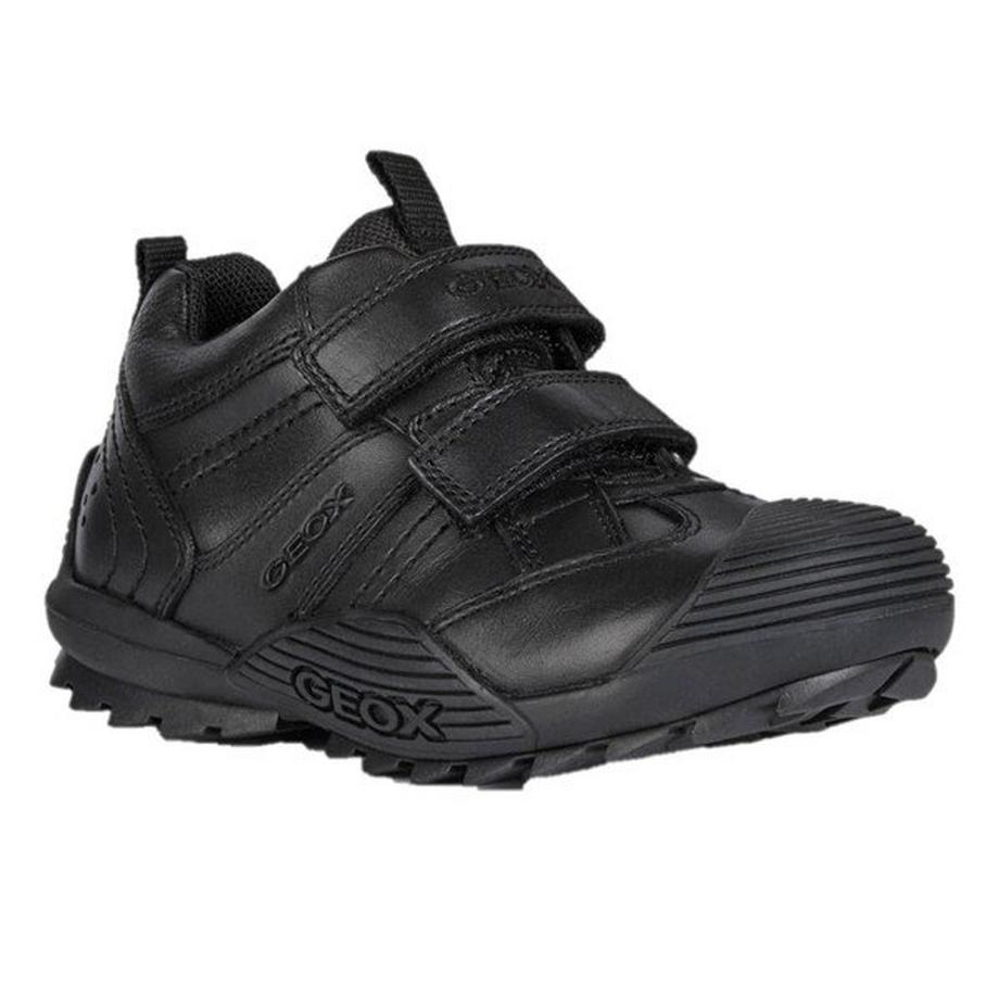 GEOX J Savage A Leder Schuluniform Schuhe  