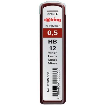 ROTRING Minen HB S0312650 0,5mm 12 Stück